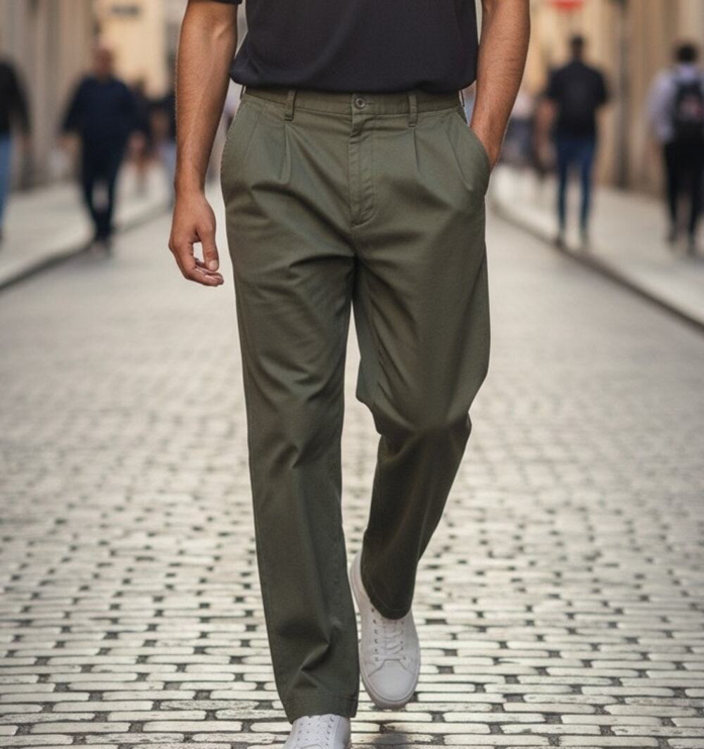 Tommy Hilfiger Dress Slacks Pants Men's Size 34x30 Army Green
